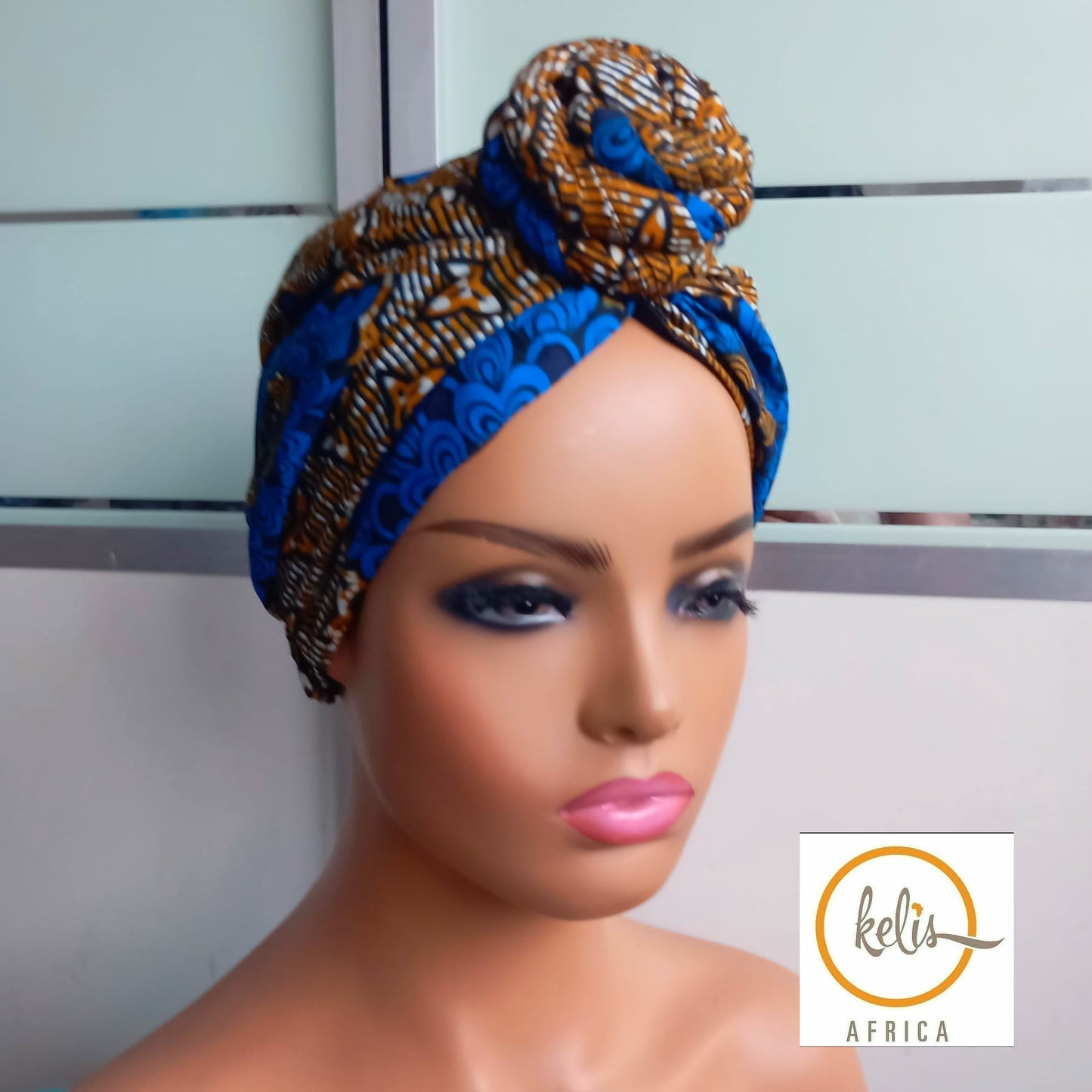Satin lined Turban,   Pre-Tied Headwrap. Stylish knot, Easy hair styling, Chemo covering, Alopecia