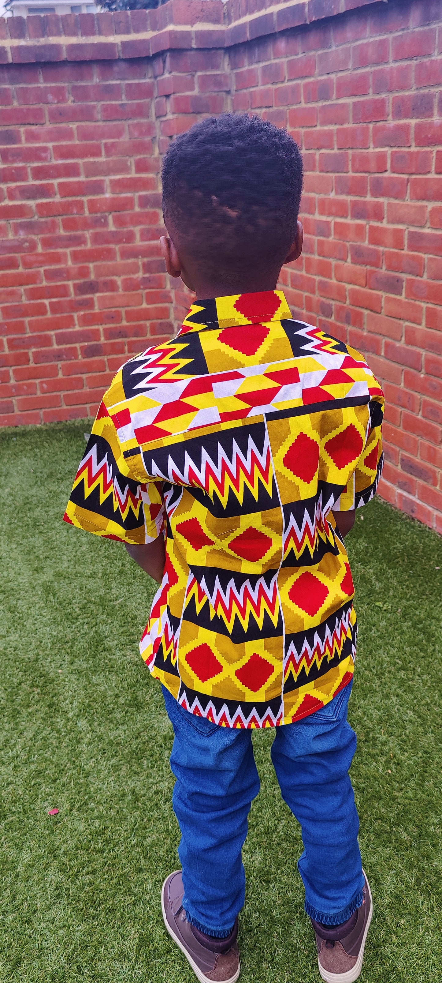 African Print  Boys Shirt / Ada