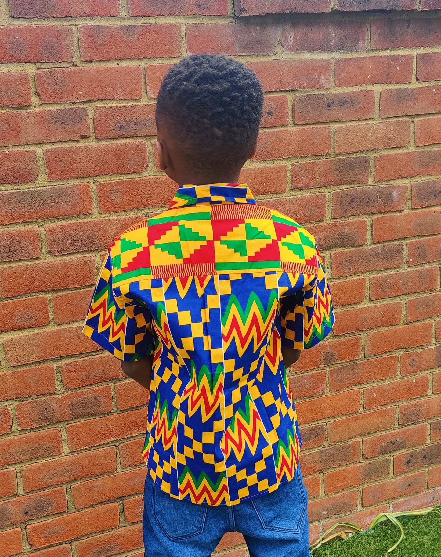 Boys African Print Shirt / Kente