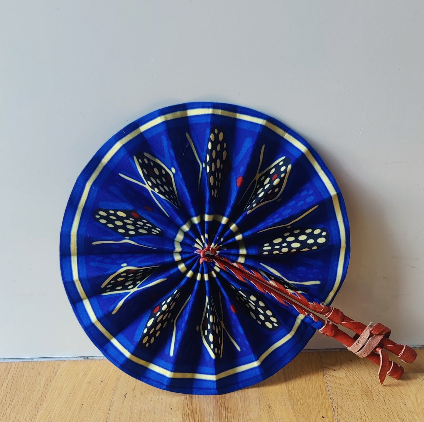 African Print Folding Hand Fan/ Small