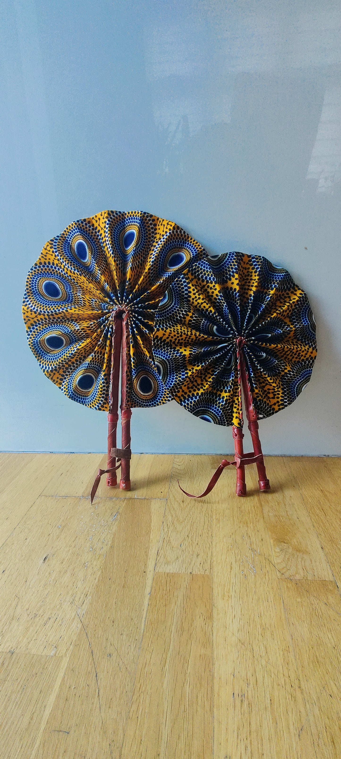 African Print Folding Hand Fan/ Small