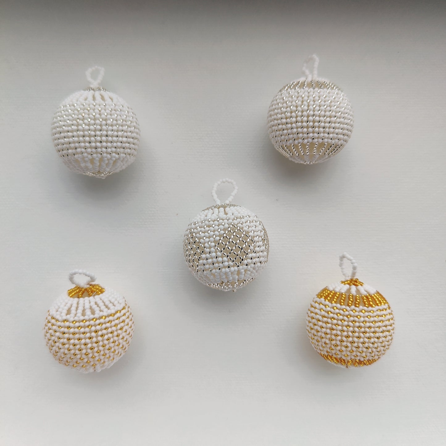 Beaded Christmas Ornaments/ African Christmas Tree Baubles