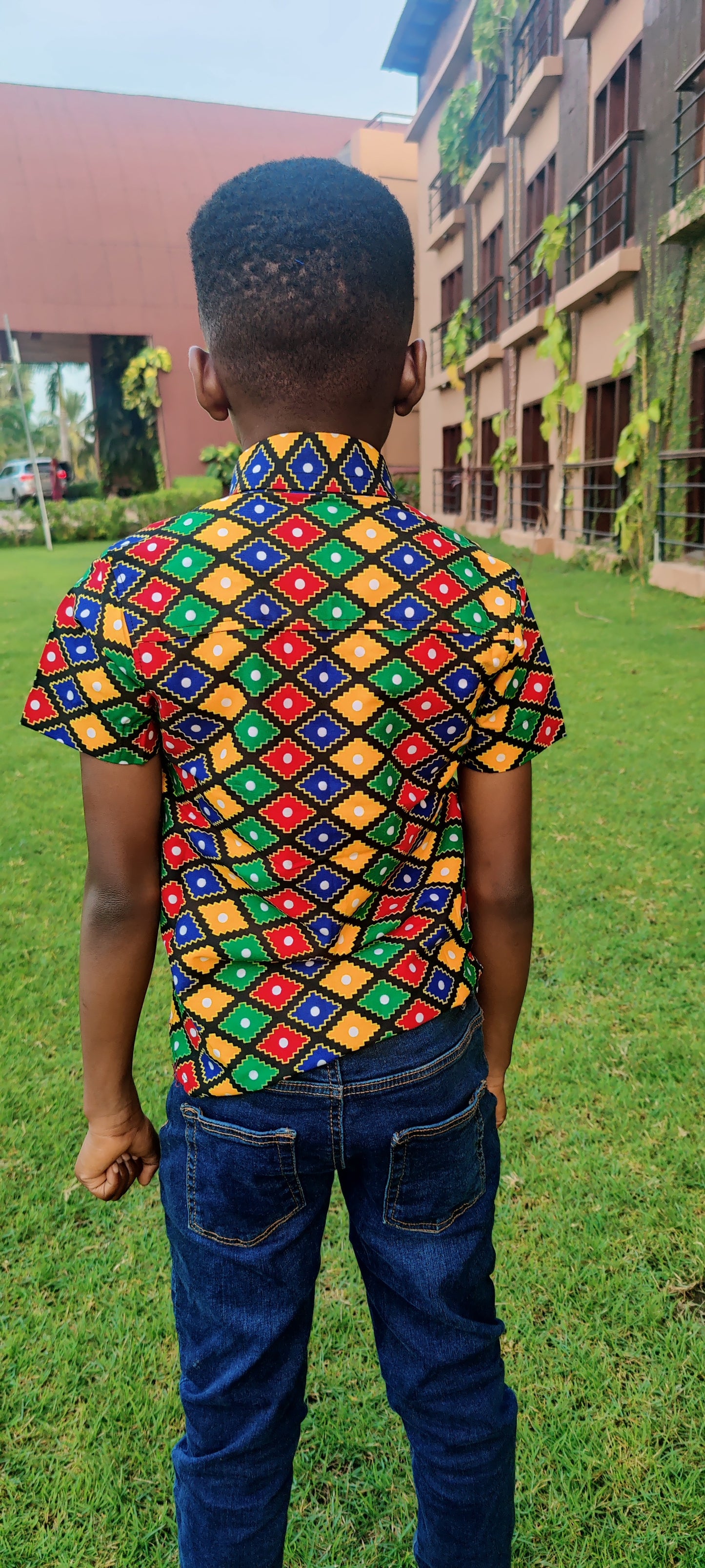 Boys African Print Shirt / 3-4 year old (Copy)