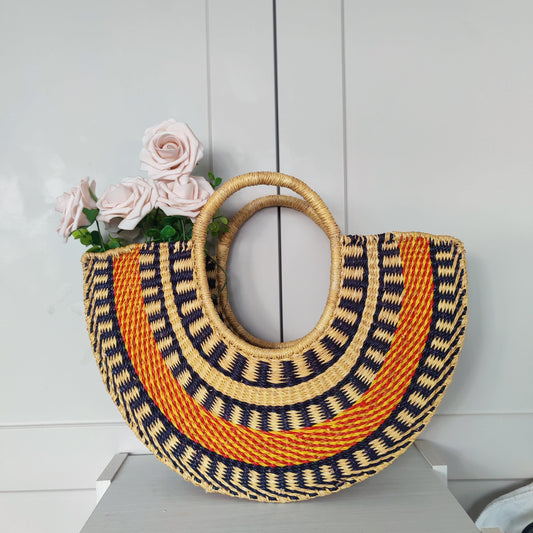 Half Moon Straw bag/Basket Bags