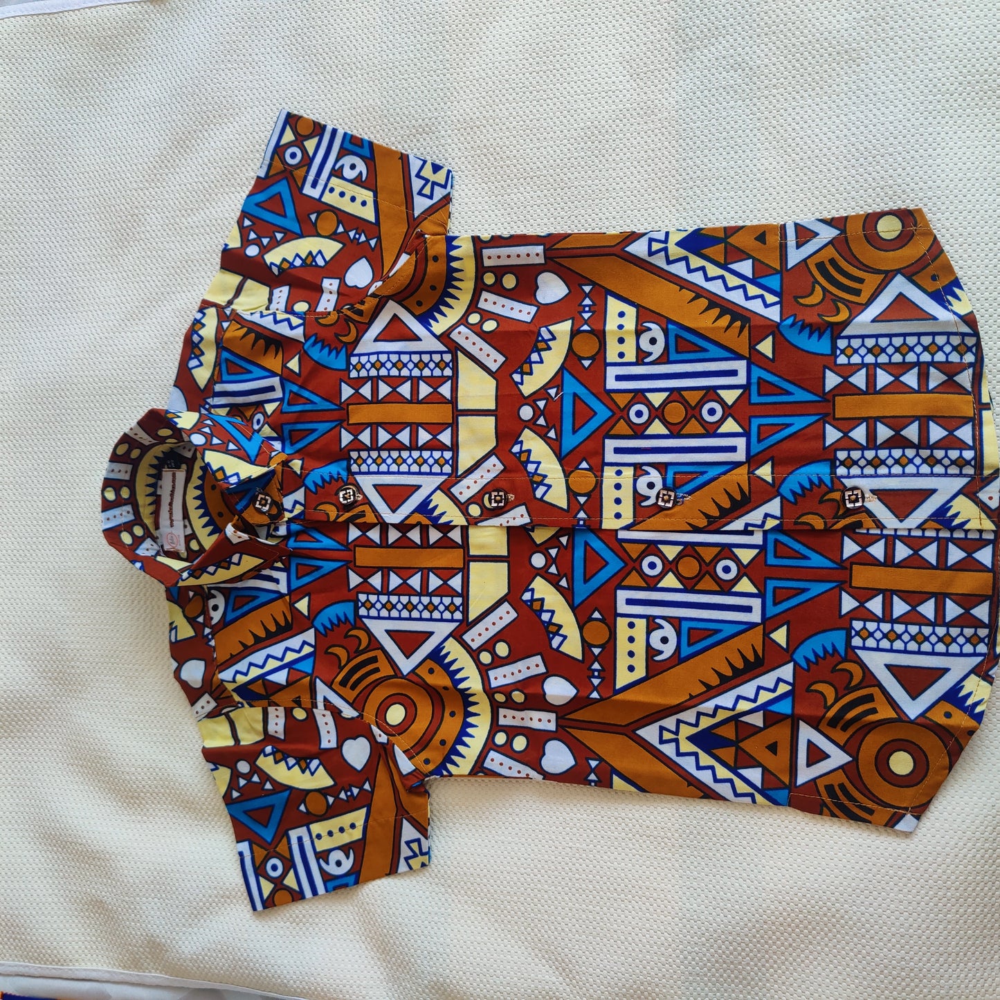 African Print Boys Shirt/ Zulu