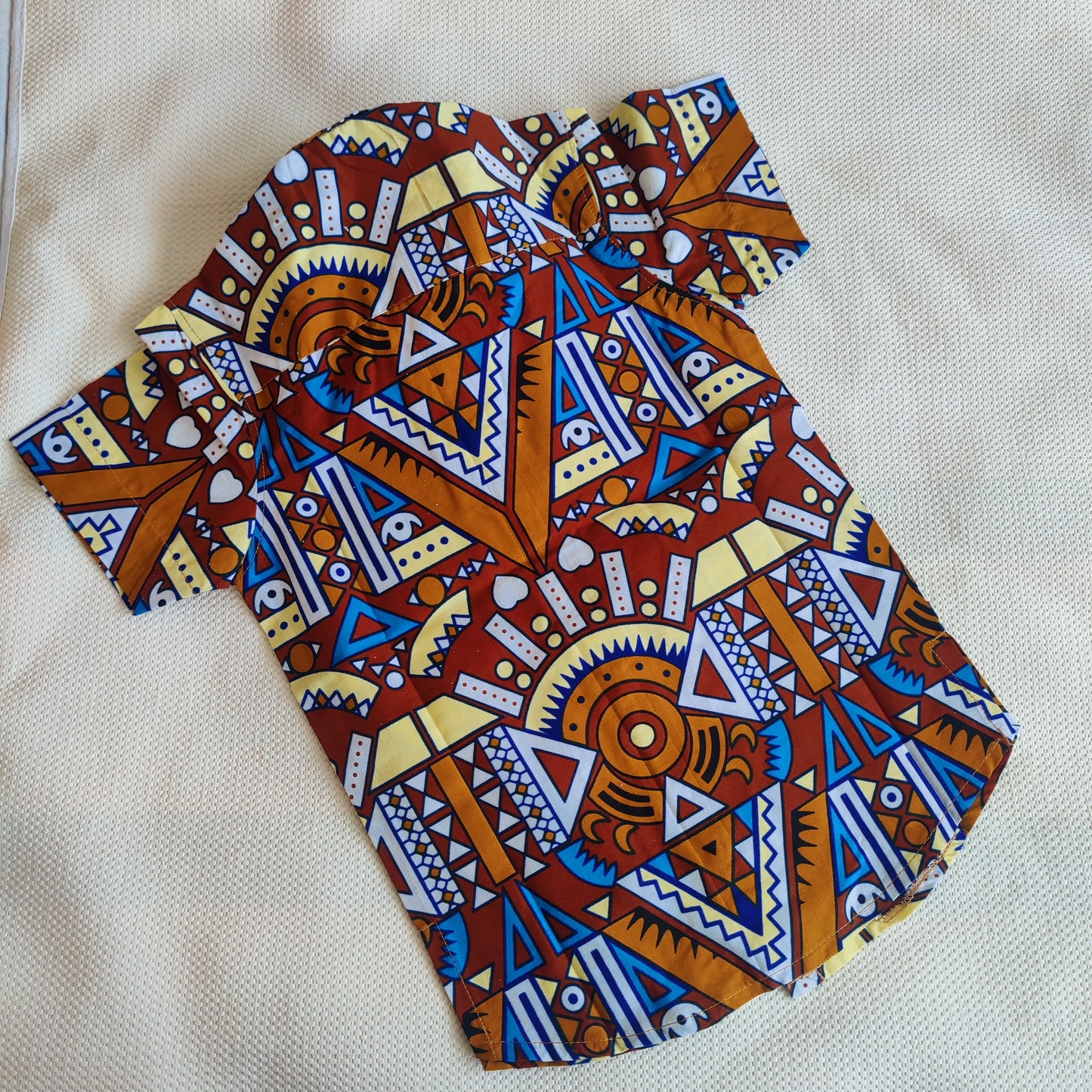 African Print Boys Shirt/ Zulu
