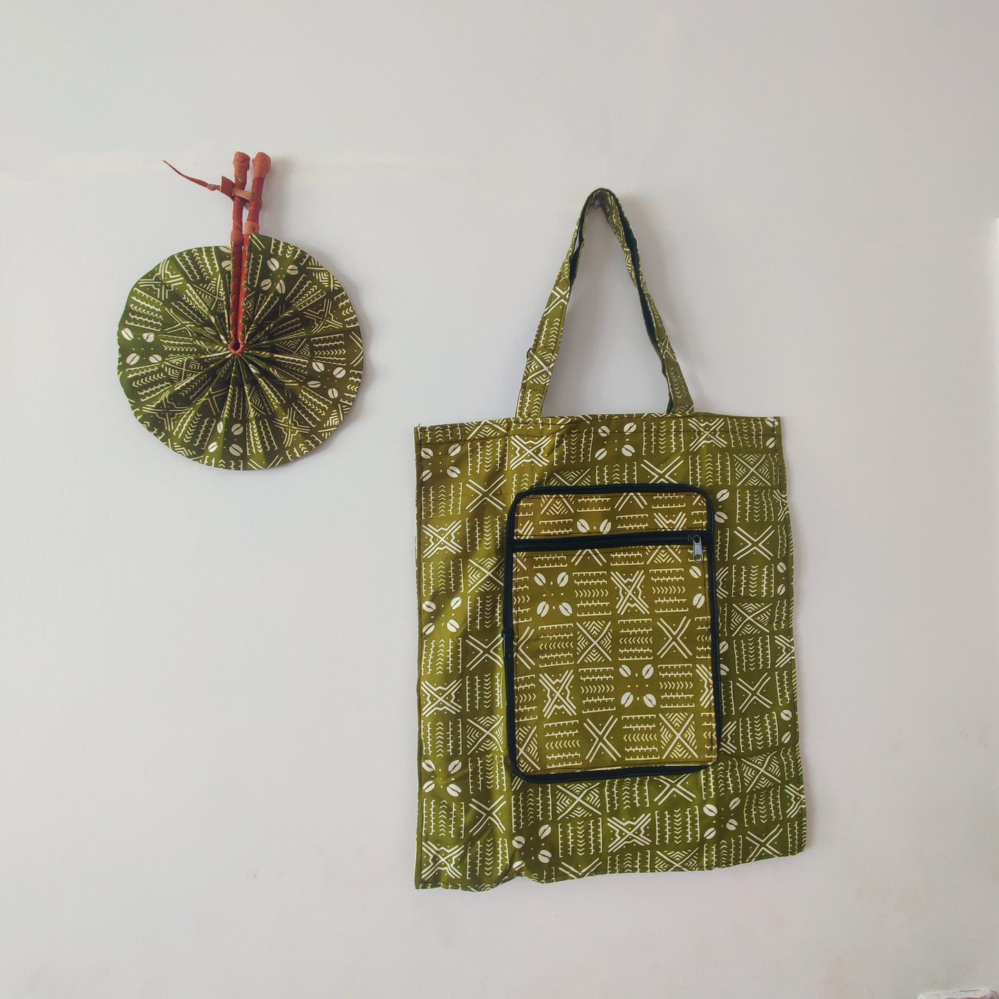 Shopper Bag and Fan Set