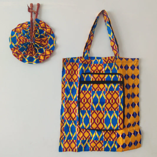 Shopper Bag and Fan Set