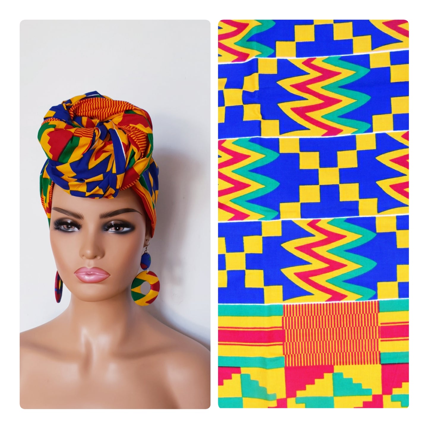 Ankara Print Headwrap, African Print Headwrap,