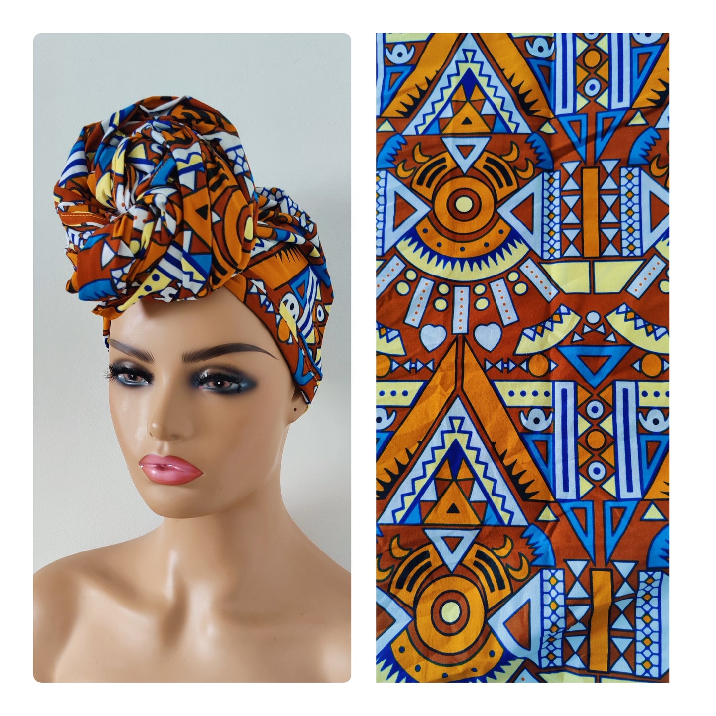 Ankara Print Headwrap, African Print Headwrap,