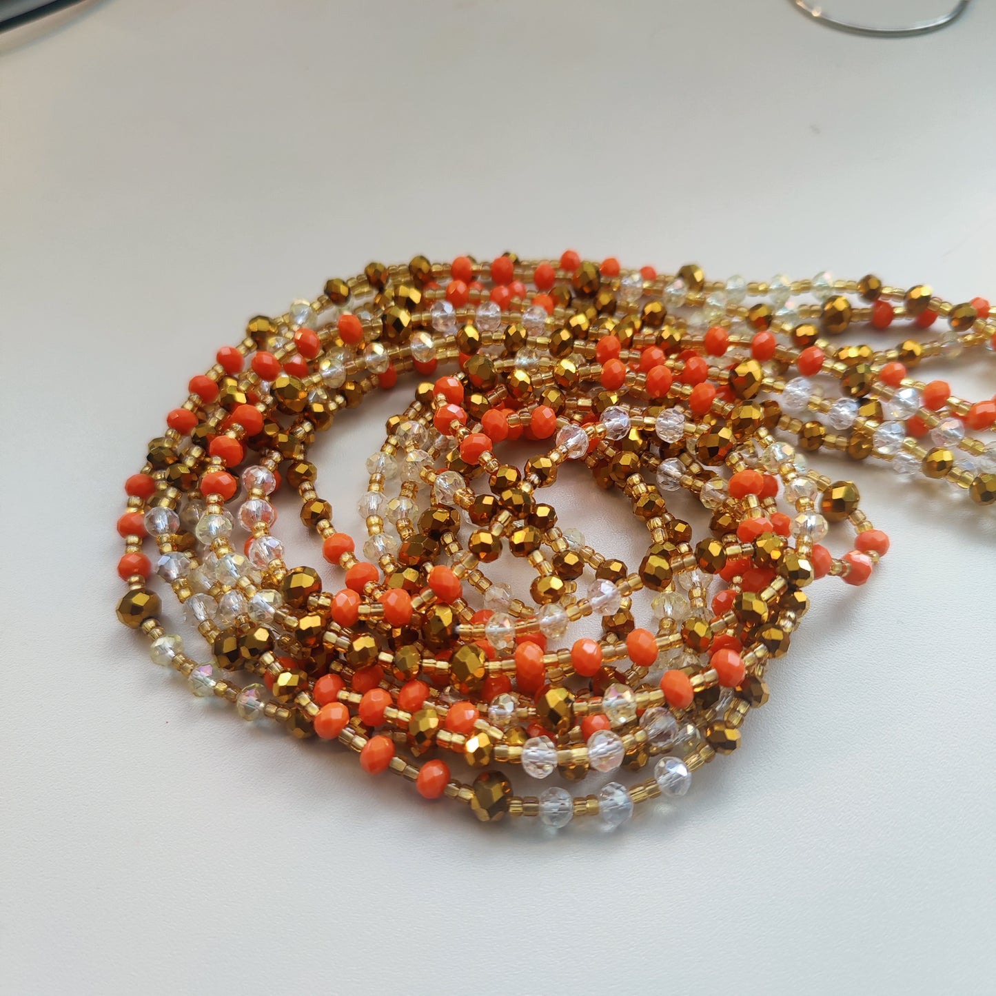 Waist Beads| Belly Chain Weight control African beads|belly beads| | Weight Tracker Beads| Plus Size/ tie on