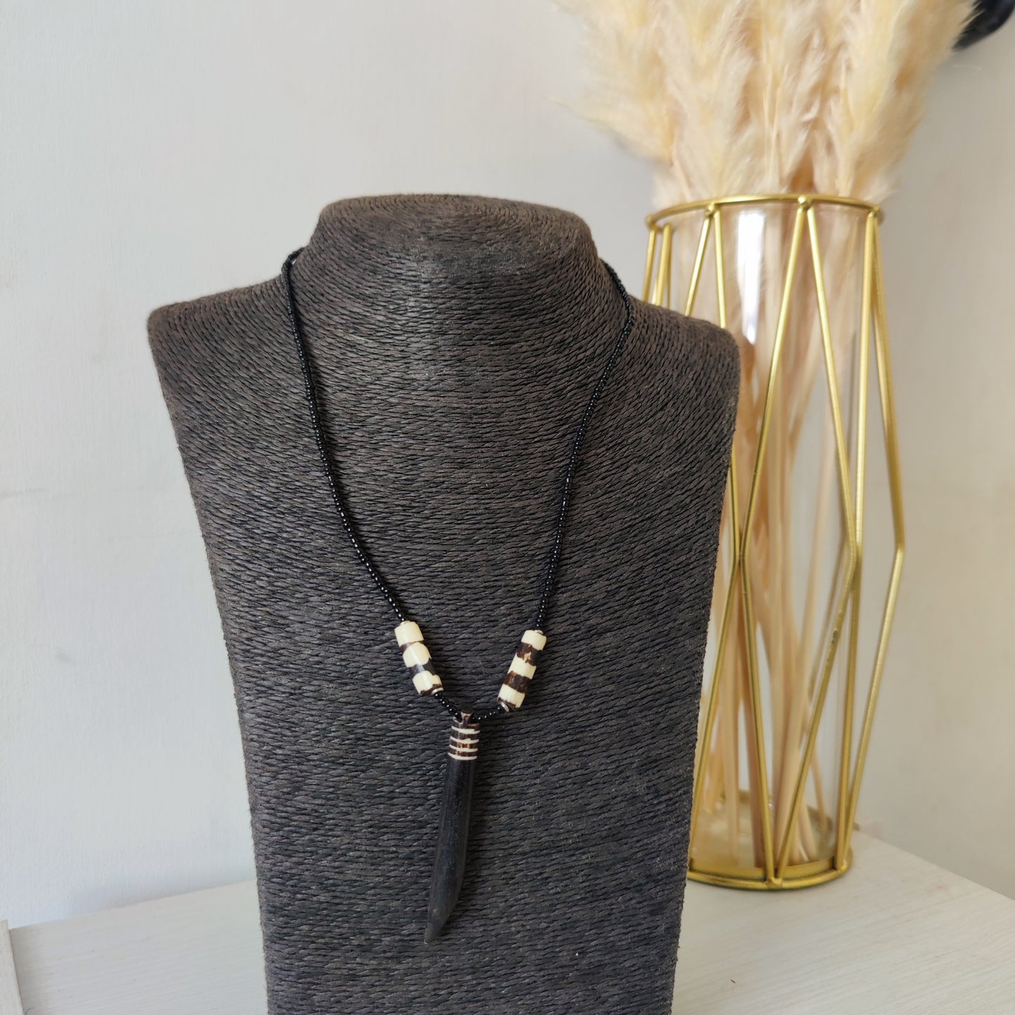 Africa Handmade Bone Pendants Necklace//Unisex