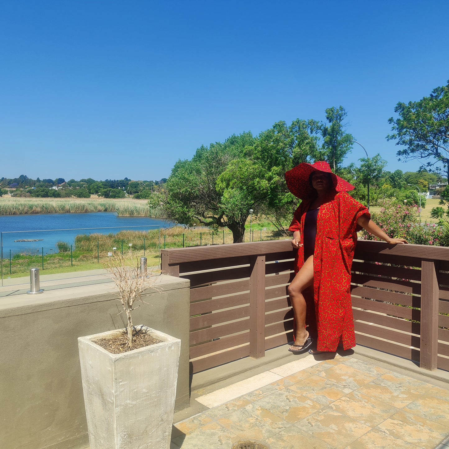 African Print Kimono Style Jacket  Long Ankara kimono with Hat Set