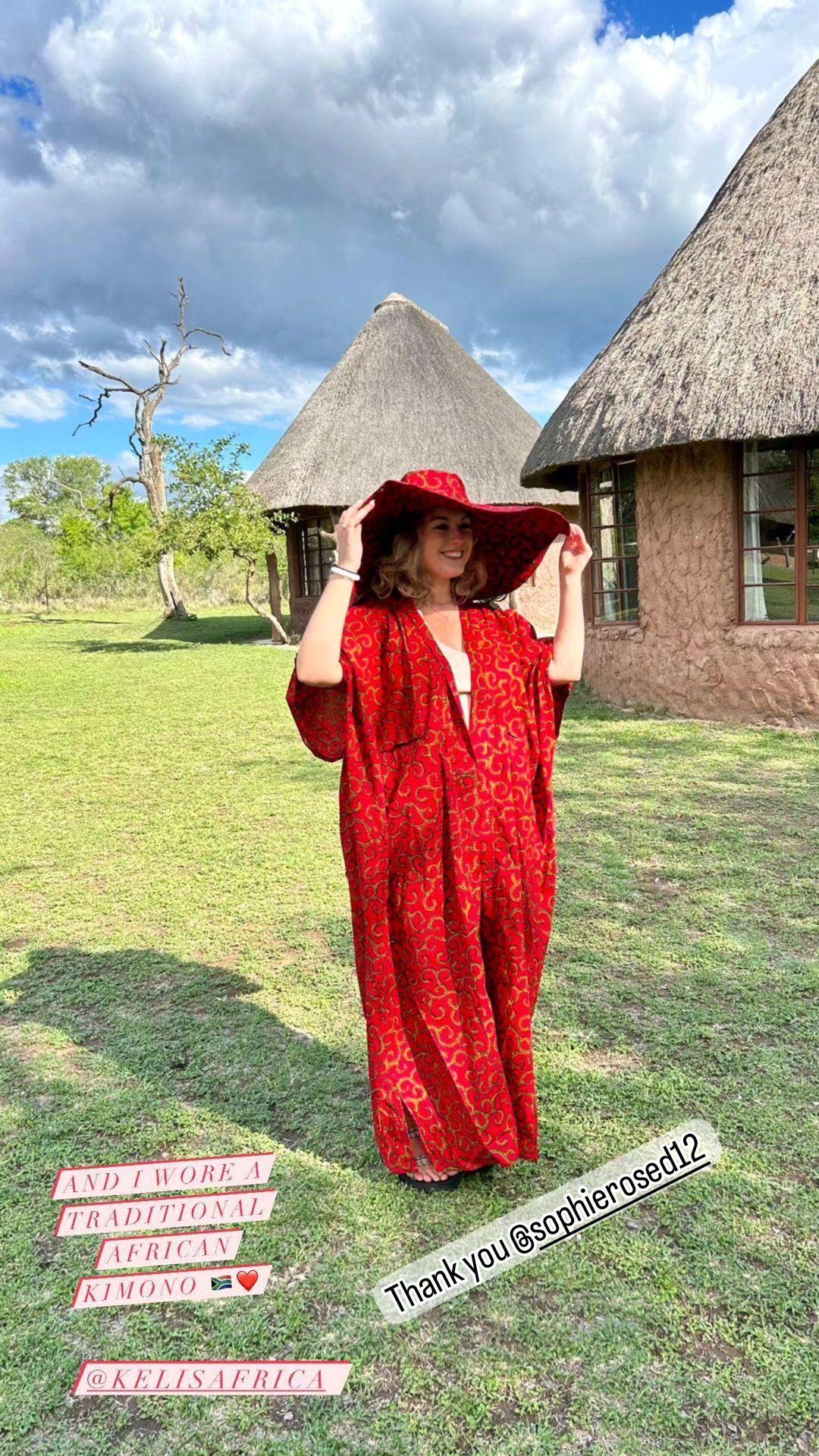 African Print Kimono Style Jacket  Long Ankara kimono with Hat Set