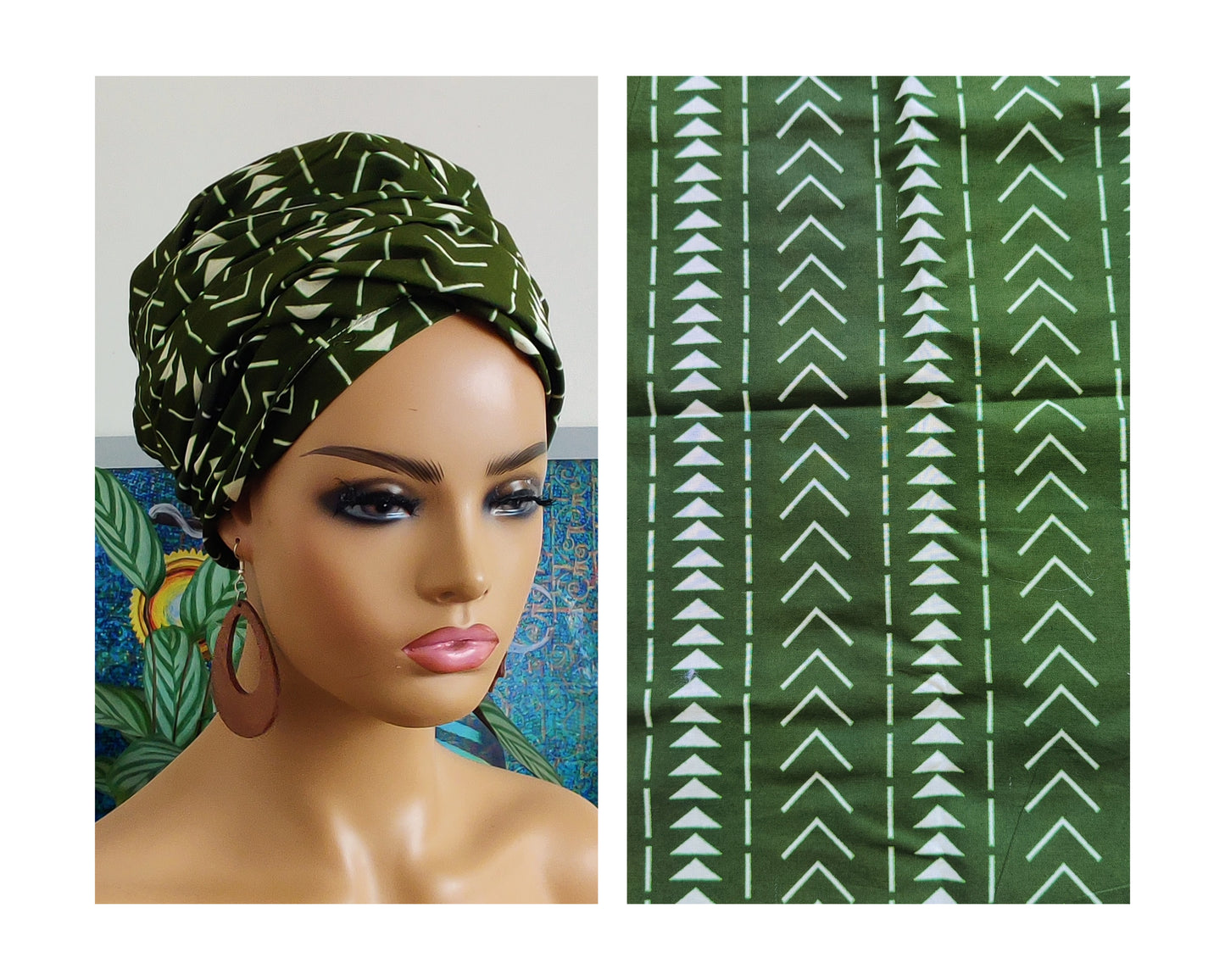 Ankara Print Headwrap, African Print Headwrap,