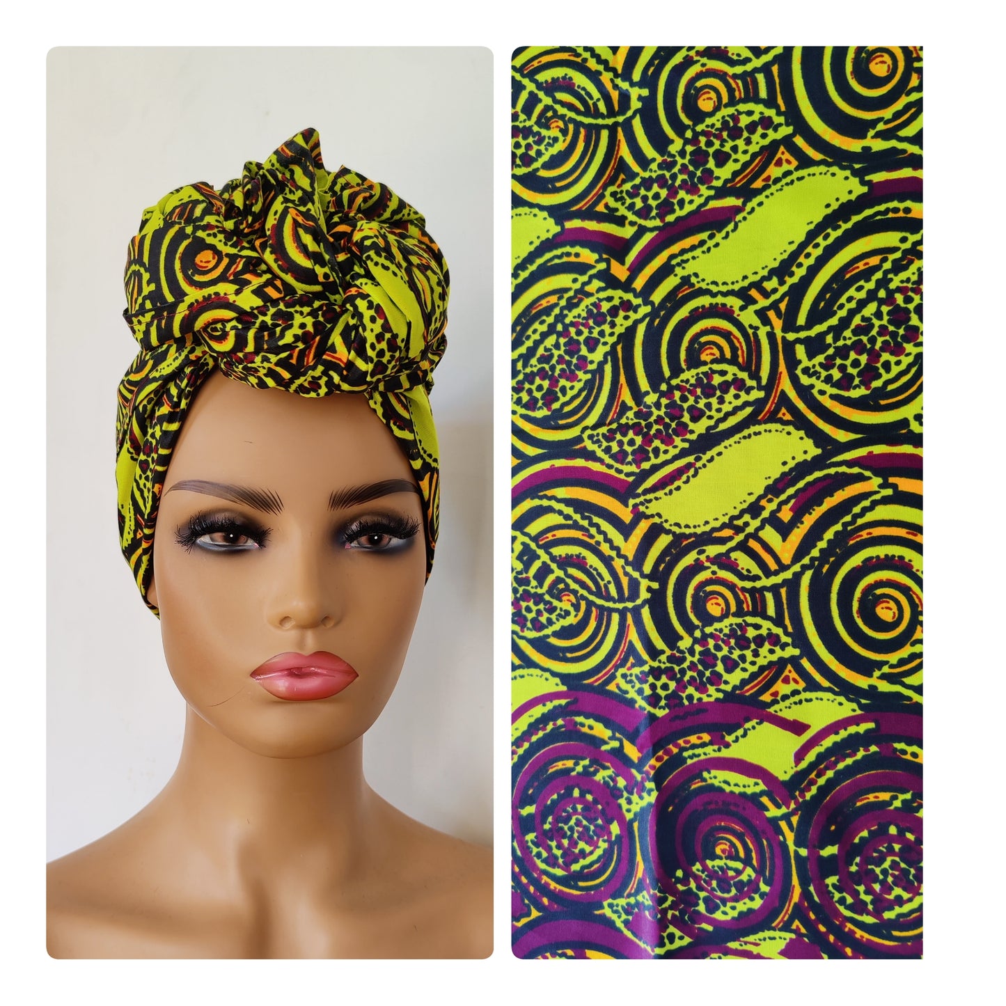 Ankara Print Headwrap, African Print Headwrap,