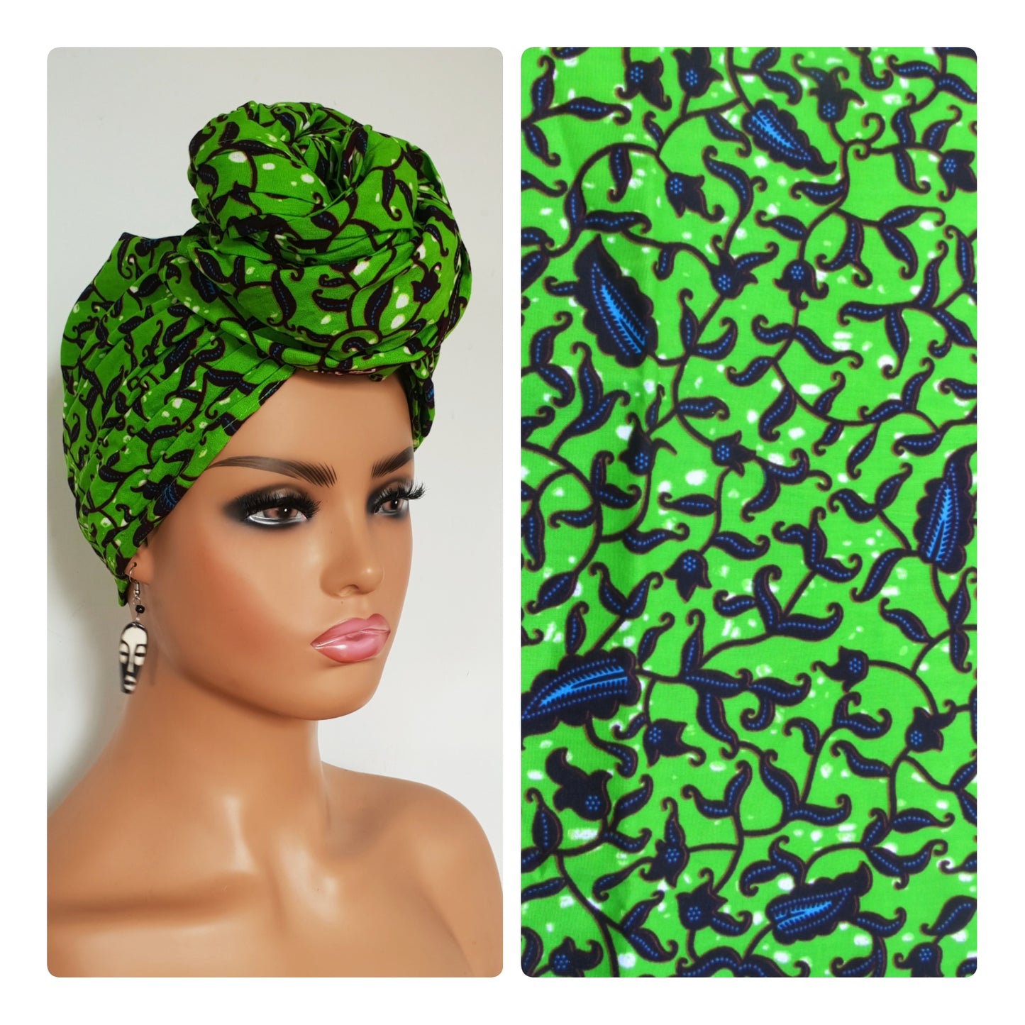 Ankara Print Headwrap, African Print Headwrap,