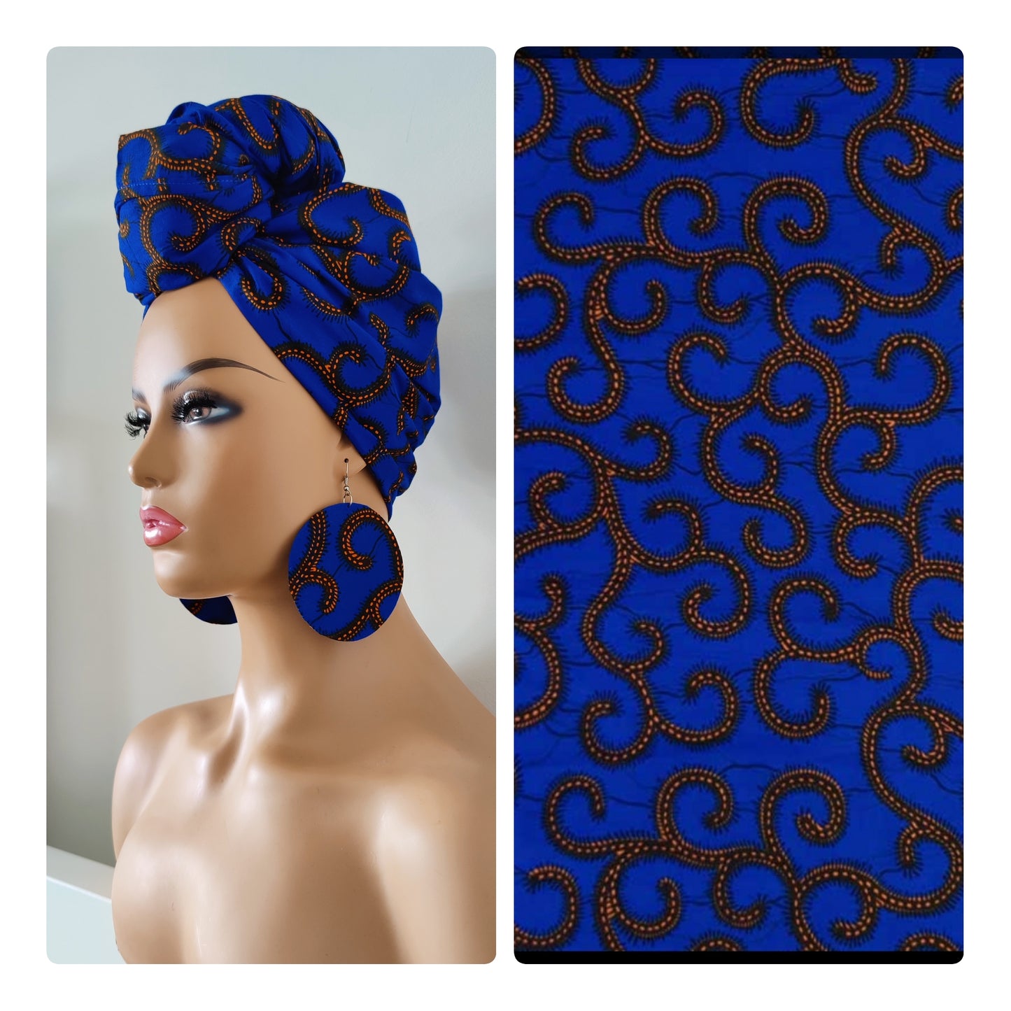 Ankara Print Headwrap, African Print Headwrap,