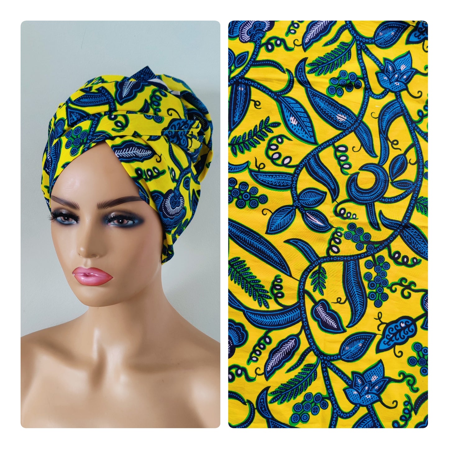 Ankara Print Headwrap, African Print Headwrap,