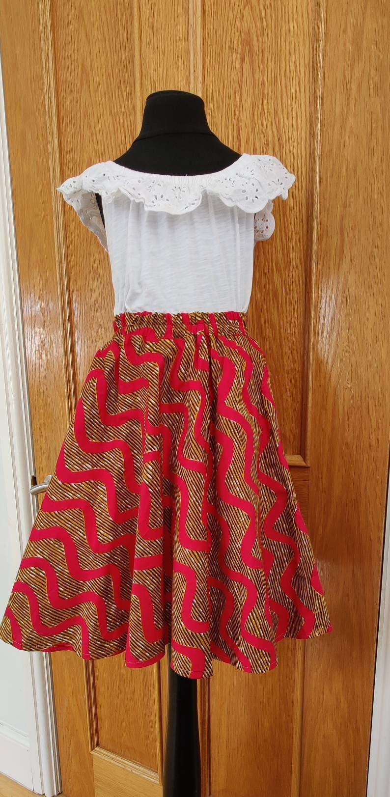 Little Girls African Print Skirt /Toddler Skirt/ Ankara Girls Skirt/ Kasoa