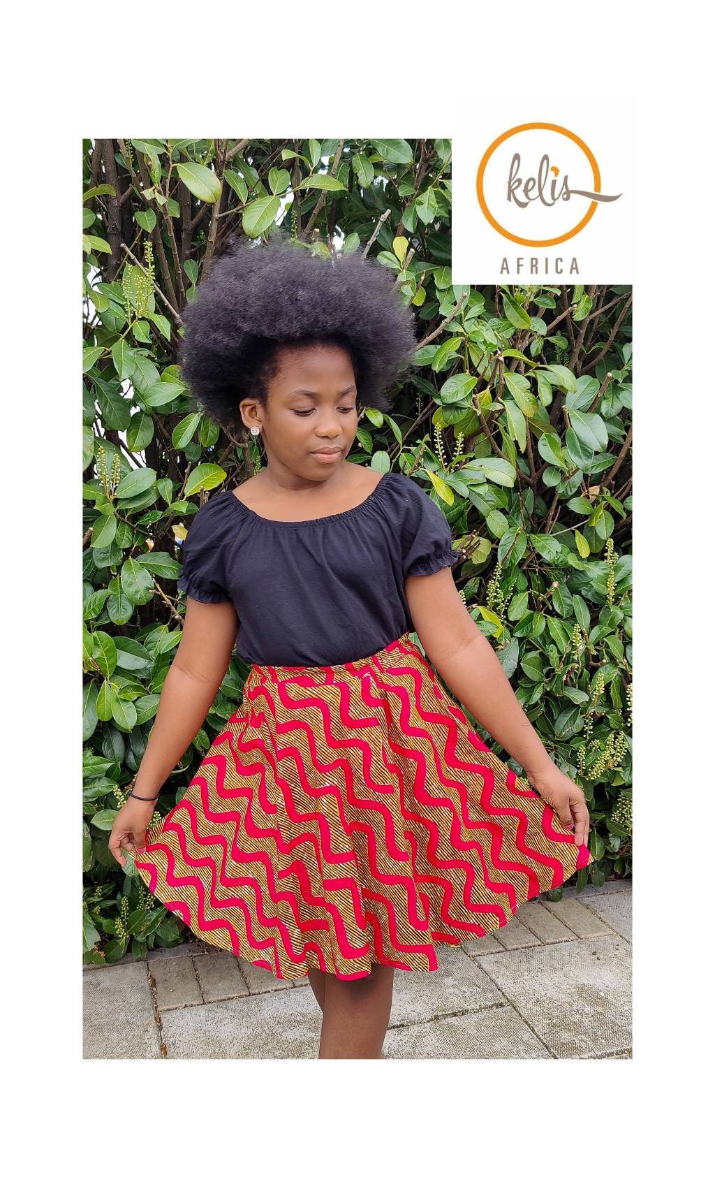 Little Girls African Print Skirt /Toddler Skirt/ Ankara Girls Skirt/ Kasoa