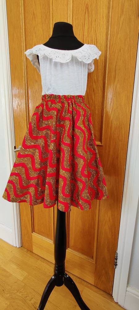 Little Girls African Print Skirt /Toddler Skirt/ Ankara Girls Skirt/ Kasoa