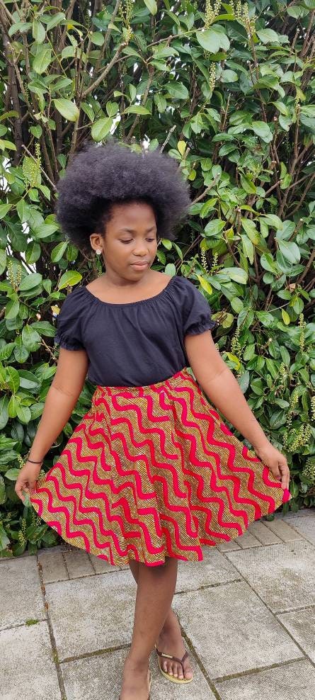 Little Girls African Print Skirt /Toddler Skirt/ Ankara Girls Skirt/ Kasoa