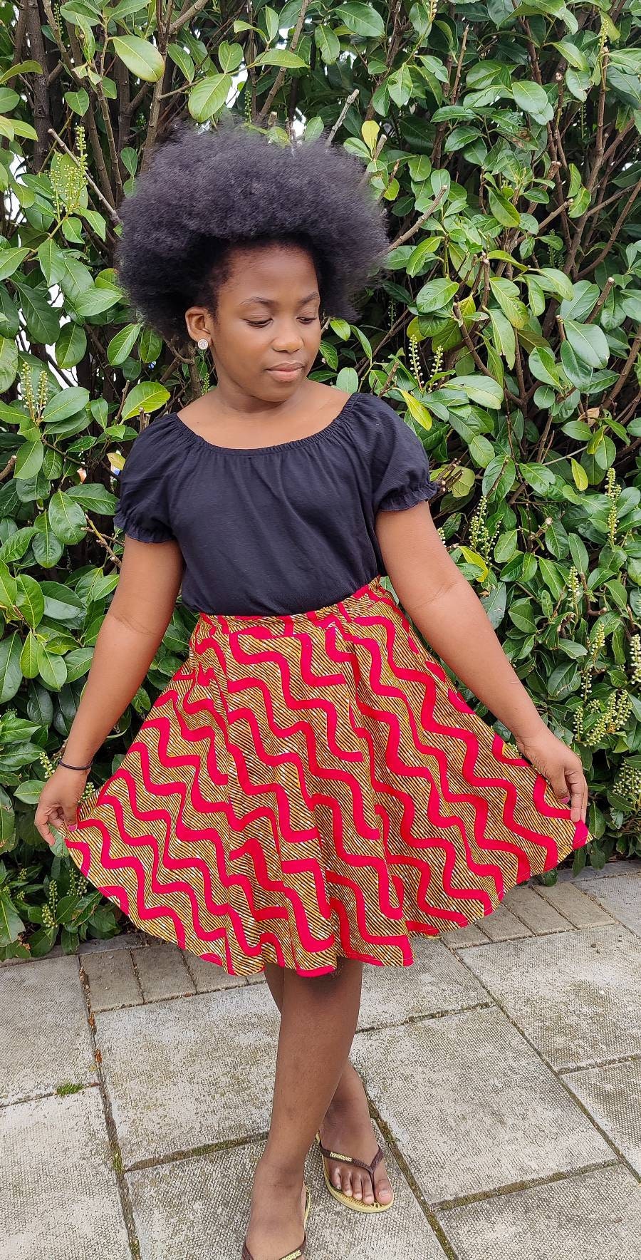 Little Girls African Print Skirt /Toddler Skirt/ Ankara Girls Skirt/ Kasoa