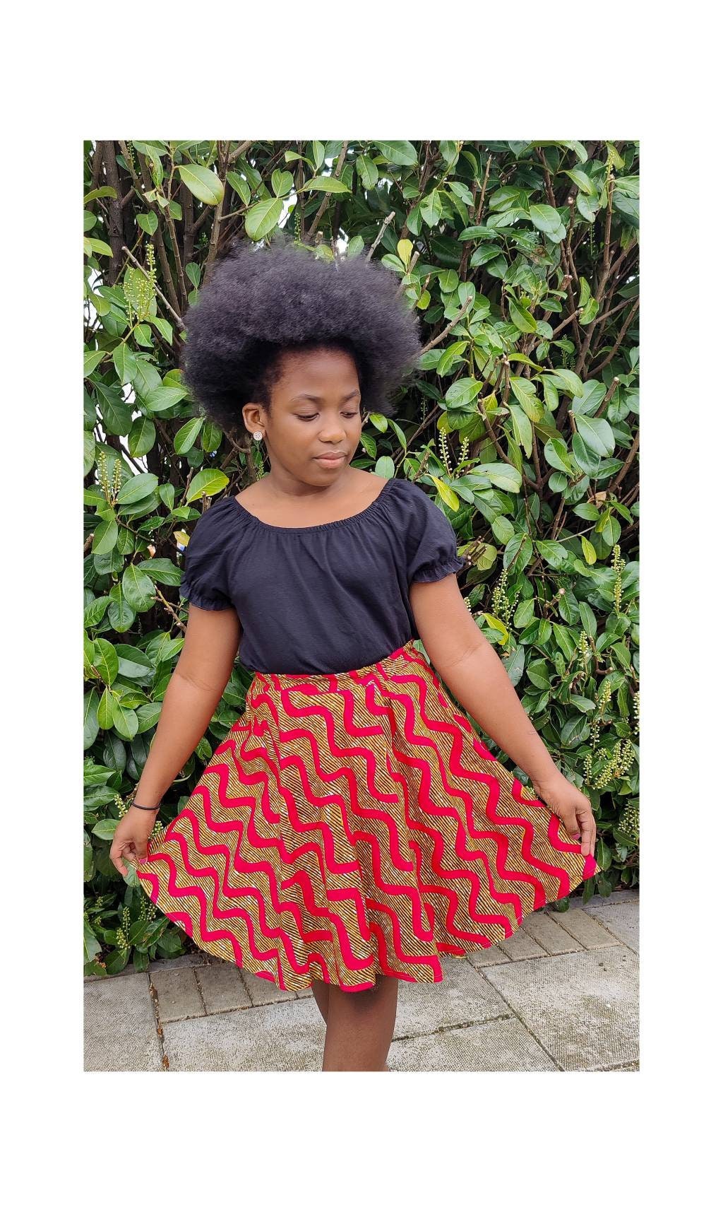 Little Girls African Print Skirt /Toddler Skirt/ Ankara Girls Skirt/ Kasoa