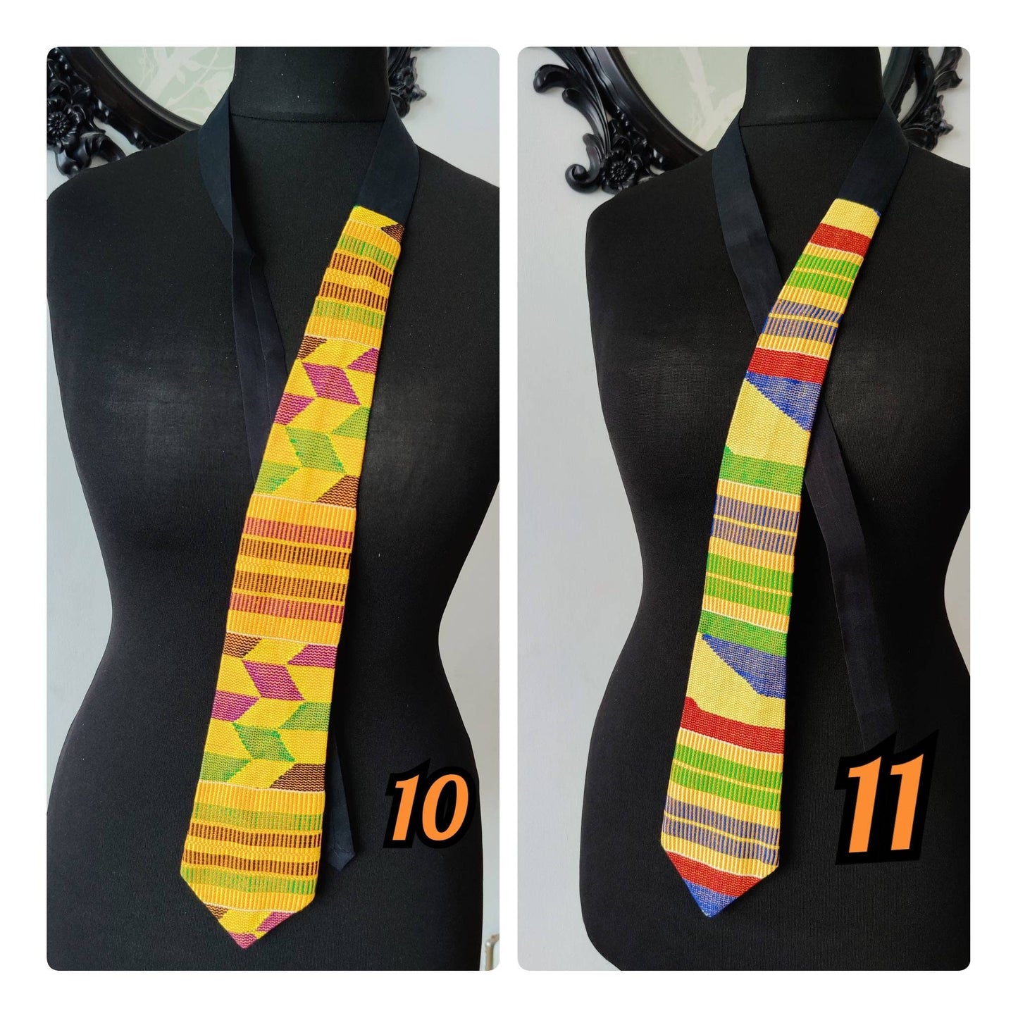 Mens Kente-Tie/ Unisex Kente Necktie Ankara Father's Day Gift, African Gift For Men, Ankara Men's Necktie,African Neck Tie, Ankara Men