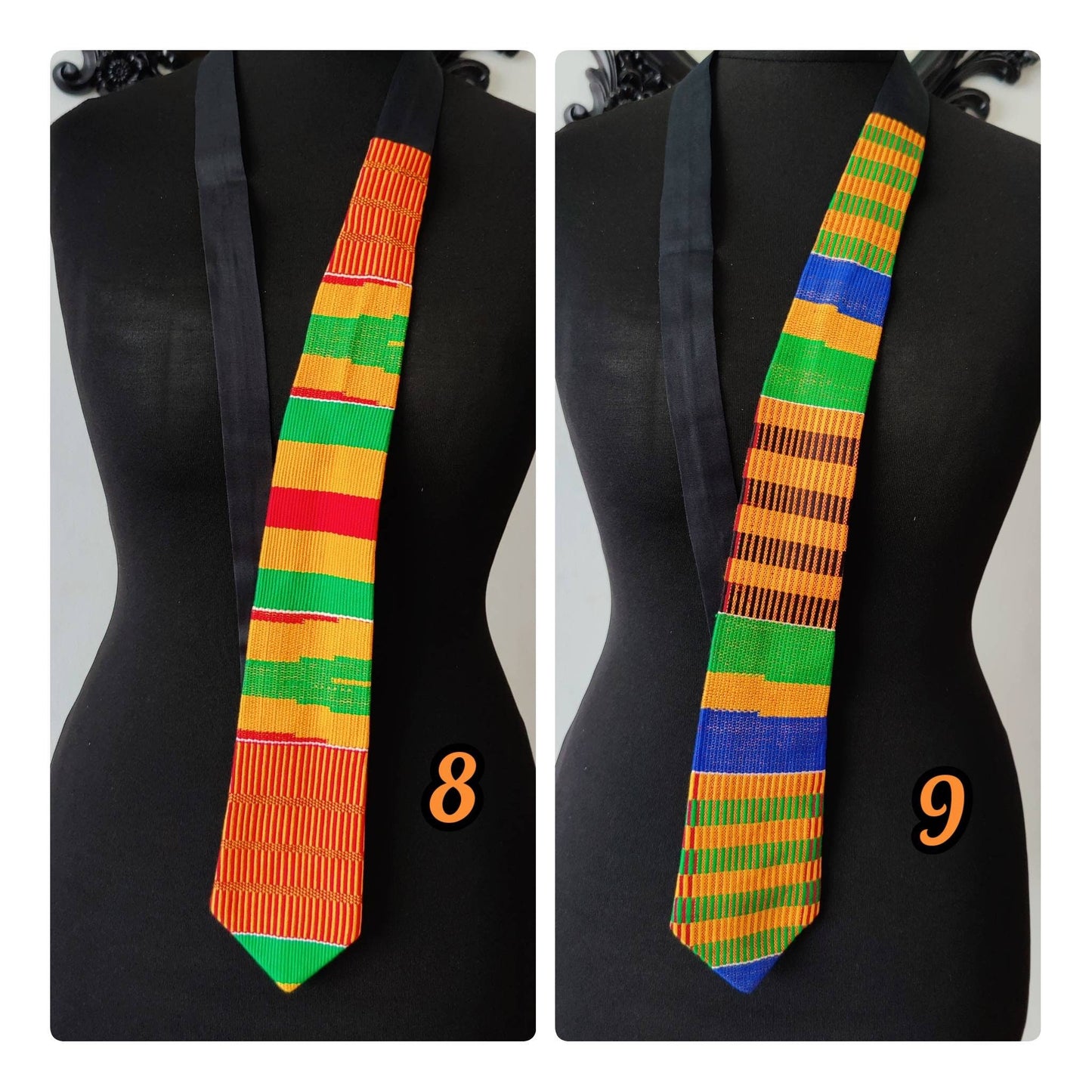Mens Kente-Tie/ Unisex Kente Necktie Ankara Father's Day Gift, African Gift For Men, Ankara Men's Necktie,African Neck Tie, Ankara Men