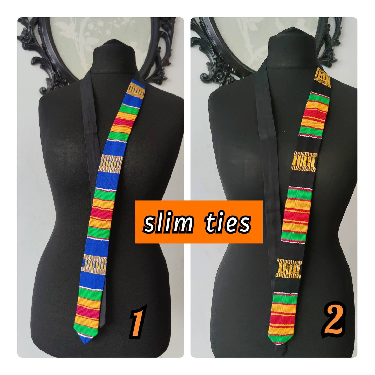 Mens Kente-Tie/ Unisex Kente Necktie Ankara Father's Day Gift, African Gift For Men, Ankara Men's Necktie,African Neck Tie, Ankara Men