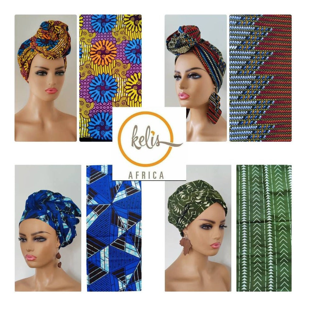 Ankara Print Headwrap, African Print Headwrap,