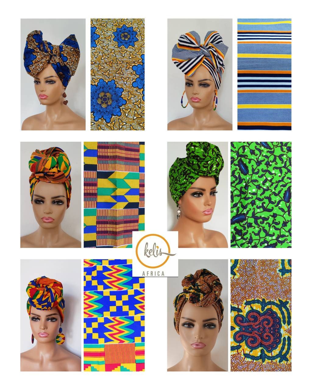 Ankara Print Headwrap, African Print Headwrap,