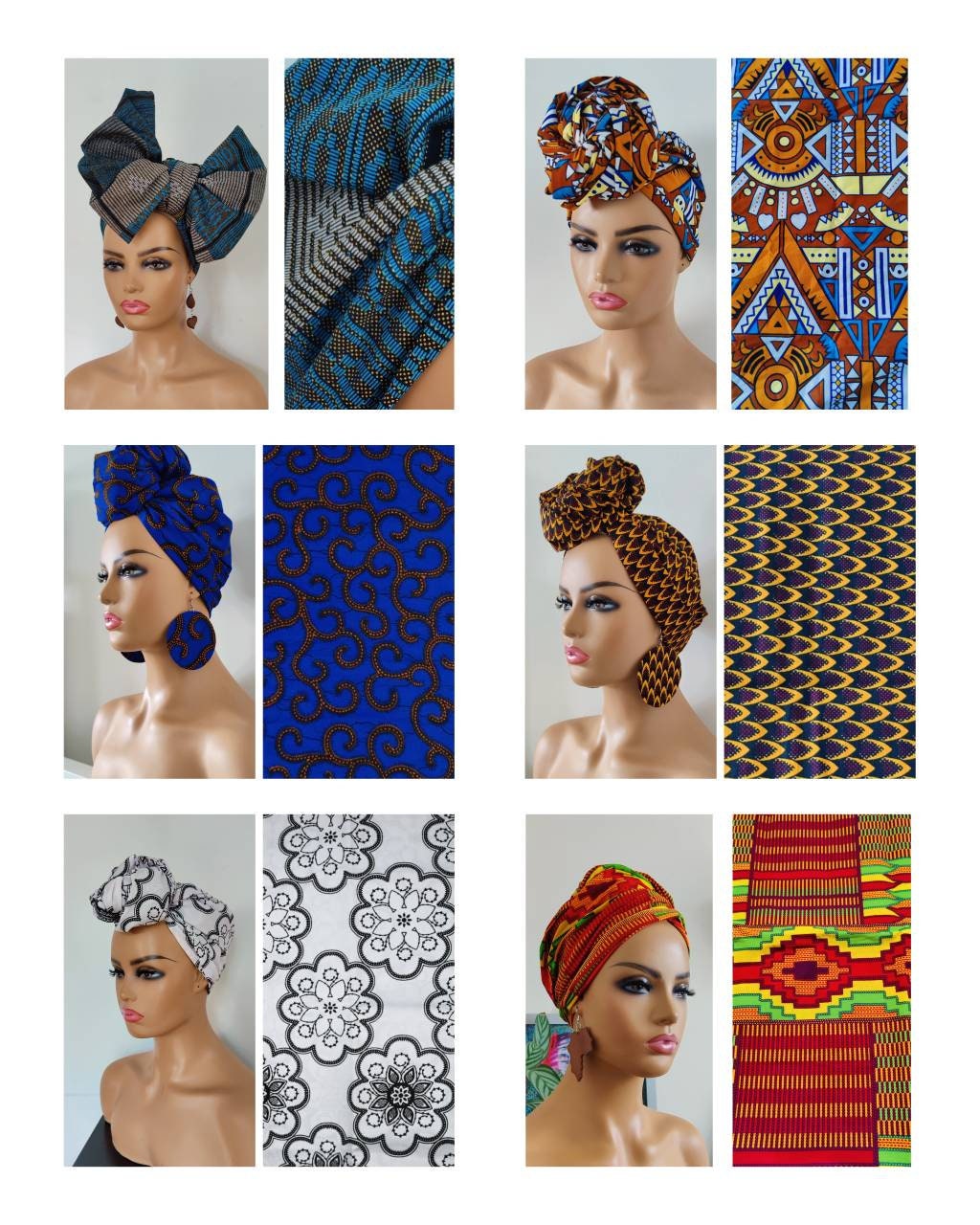 Ankara Print Headwrap, African Print Headwrap,