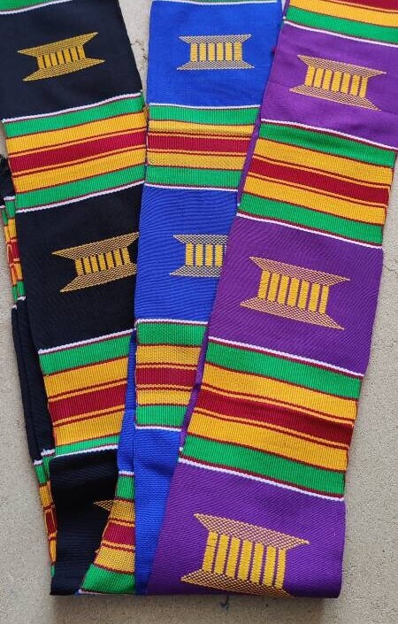 Authentic Kente Shawl/ Kente strip /Kente scarf/