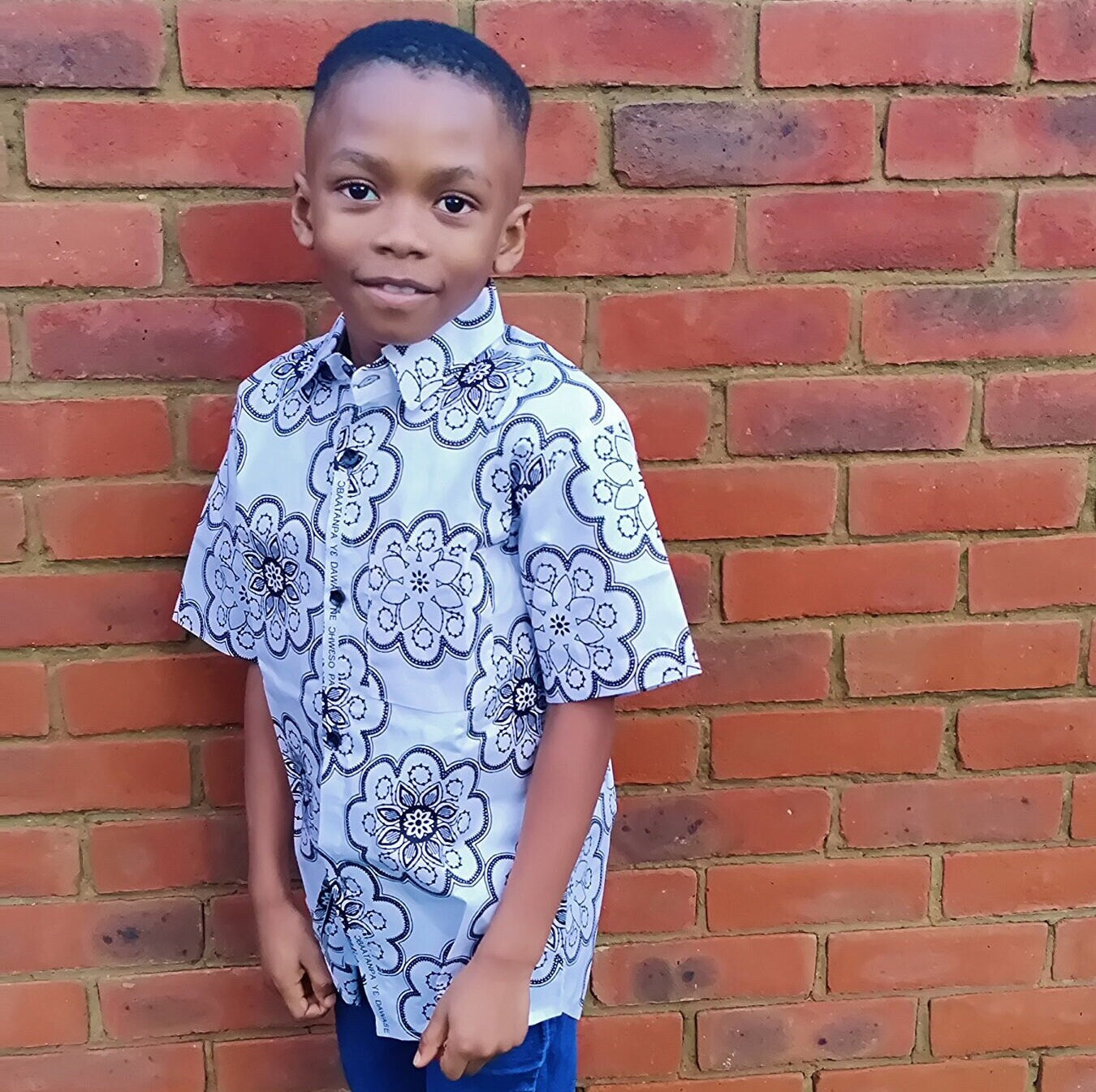 Handmade African Print Boys Shirt