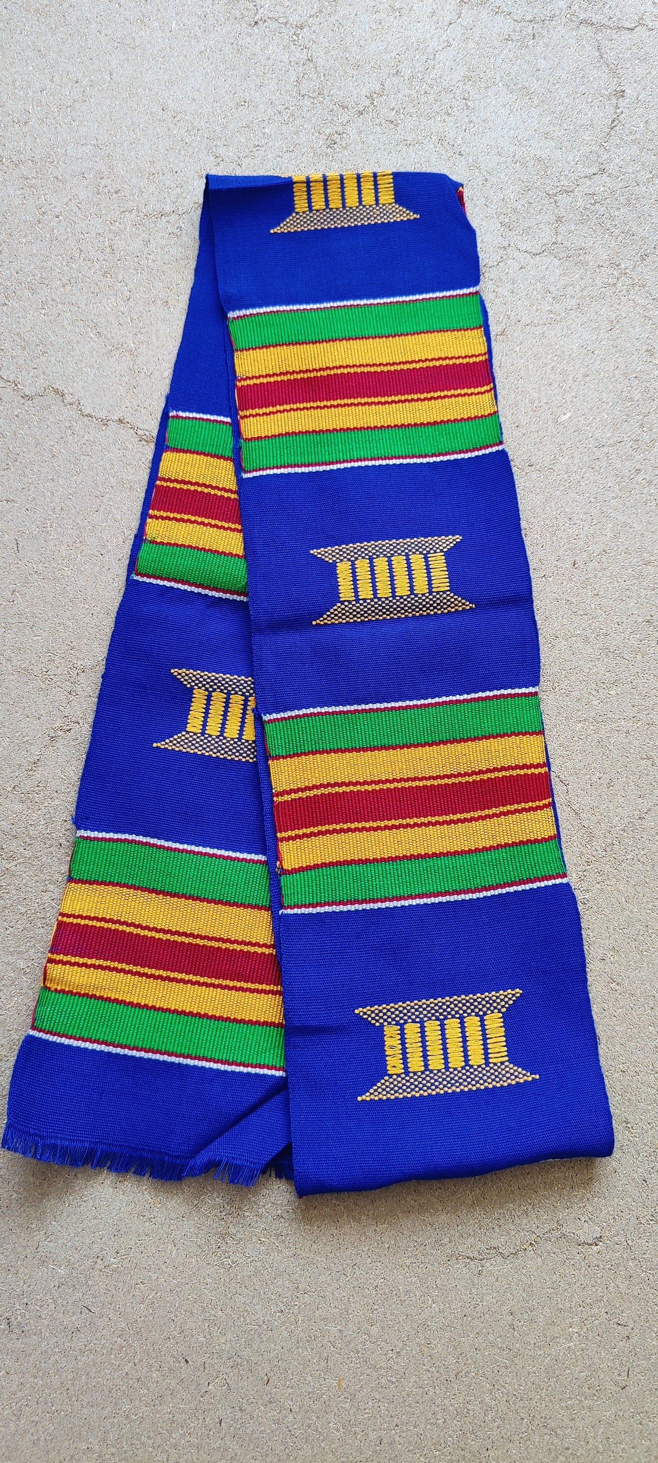 Authentic Kente Shawl/ Kente strip /Kente scarf/