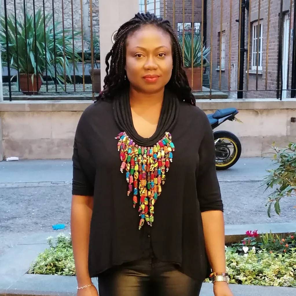 African Print Statement Necklace, Ankara Gem Necklace