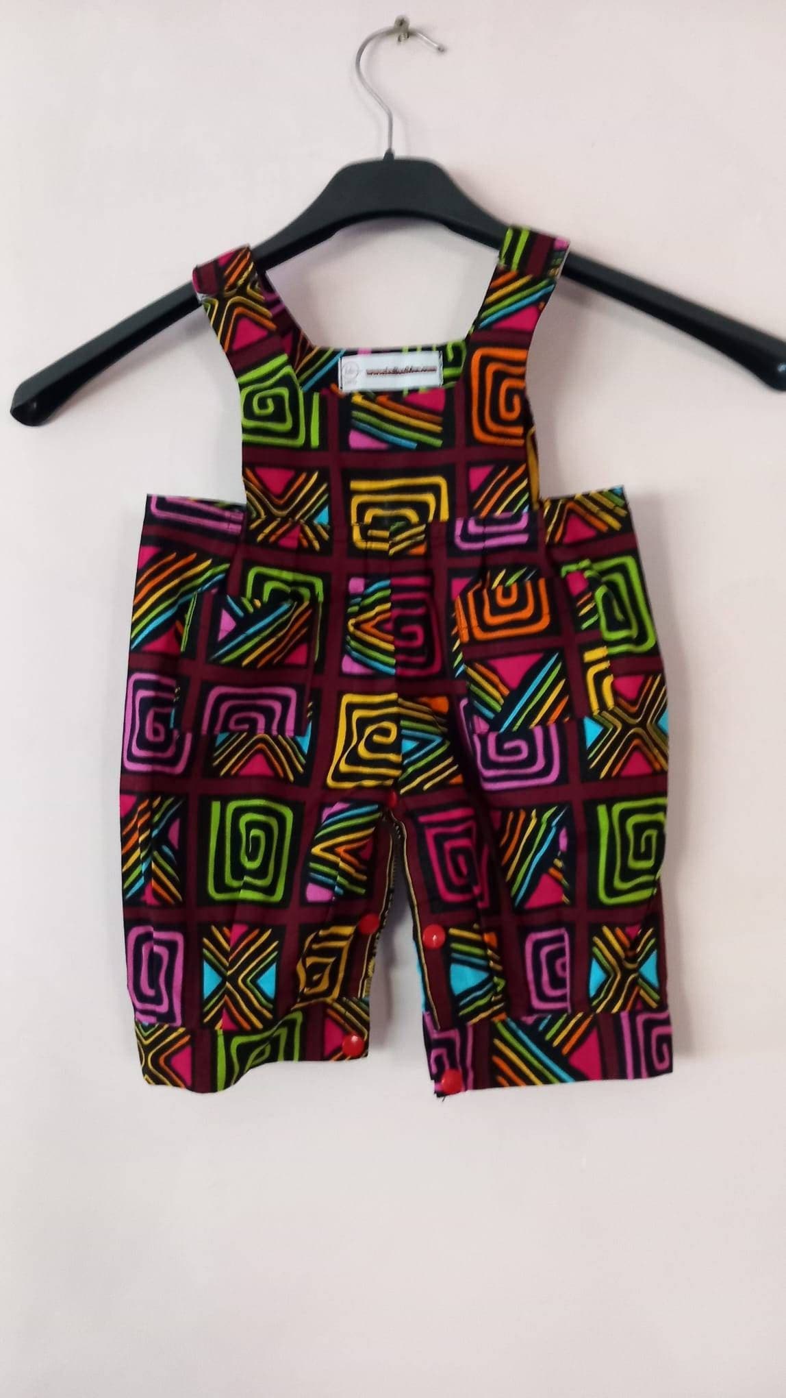 Bodysuits Ankara Baby Romper/African Print Baby  Jumpsuit