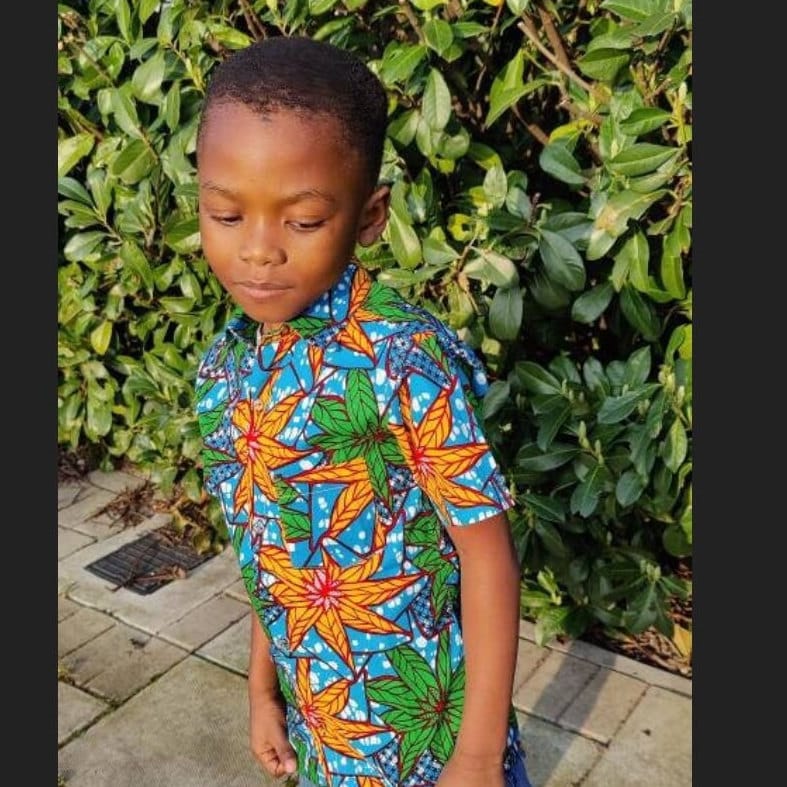 Boys African Print Shirt / Lagos