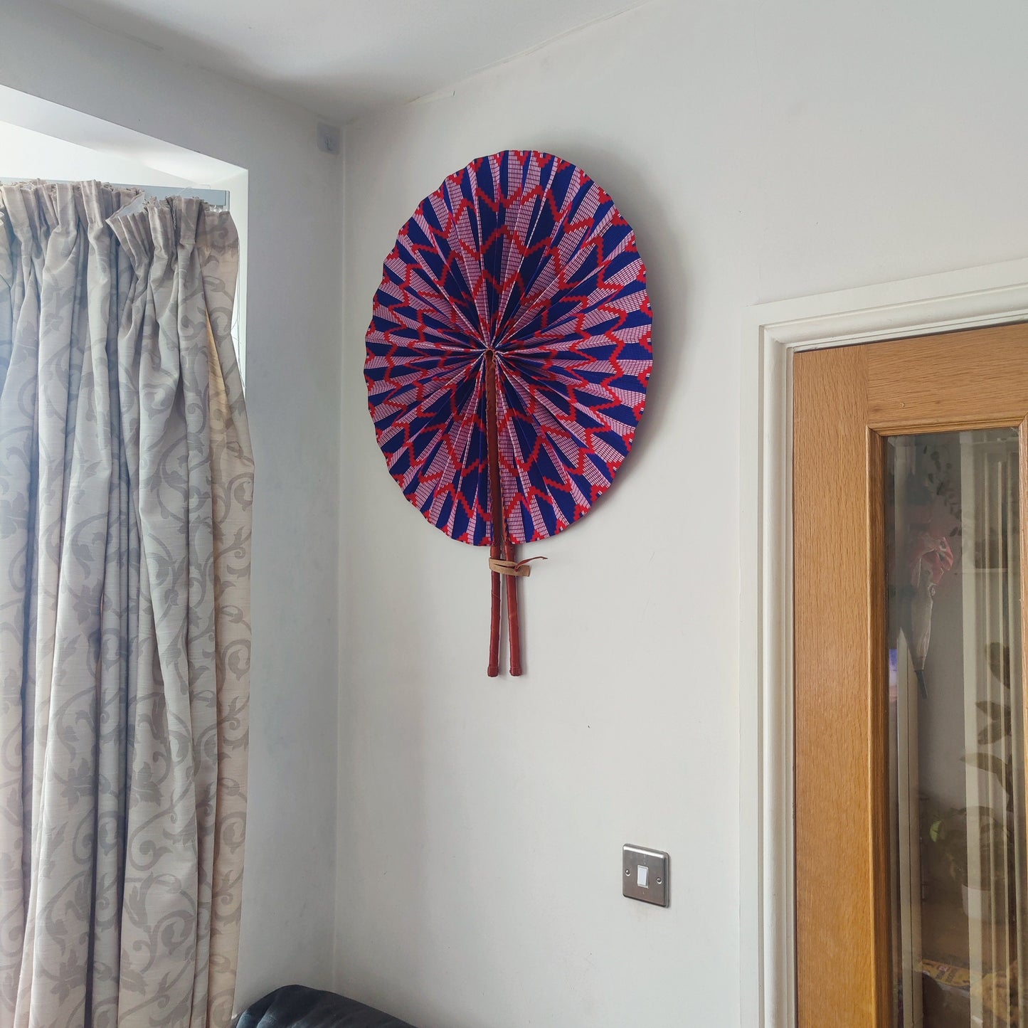 Large Fan For Wall, Large Decorative Fan,  Over-sized Wall Fan