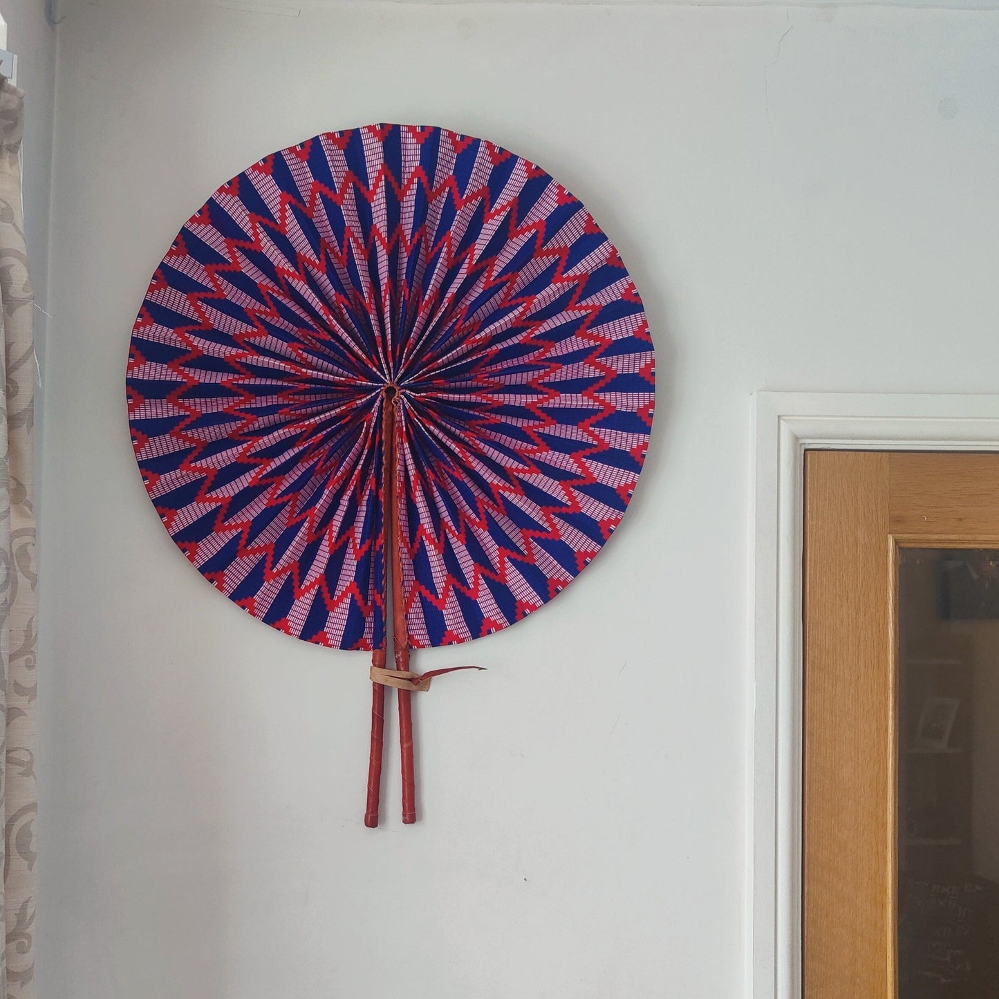 Large Fan For Wall, Boho Large Decorative Fan Oversized Wall Fan,