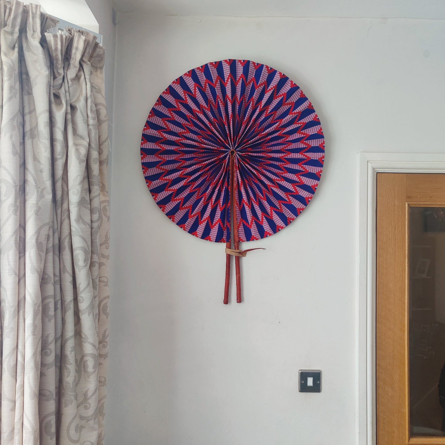 Large Fan For Wall, Large Decorative Fan,  Over-sized Wall Fan