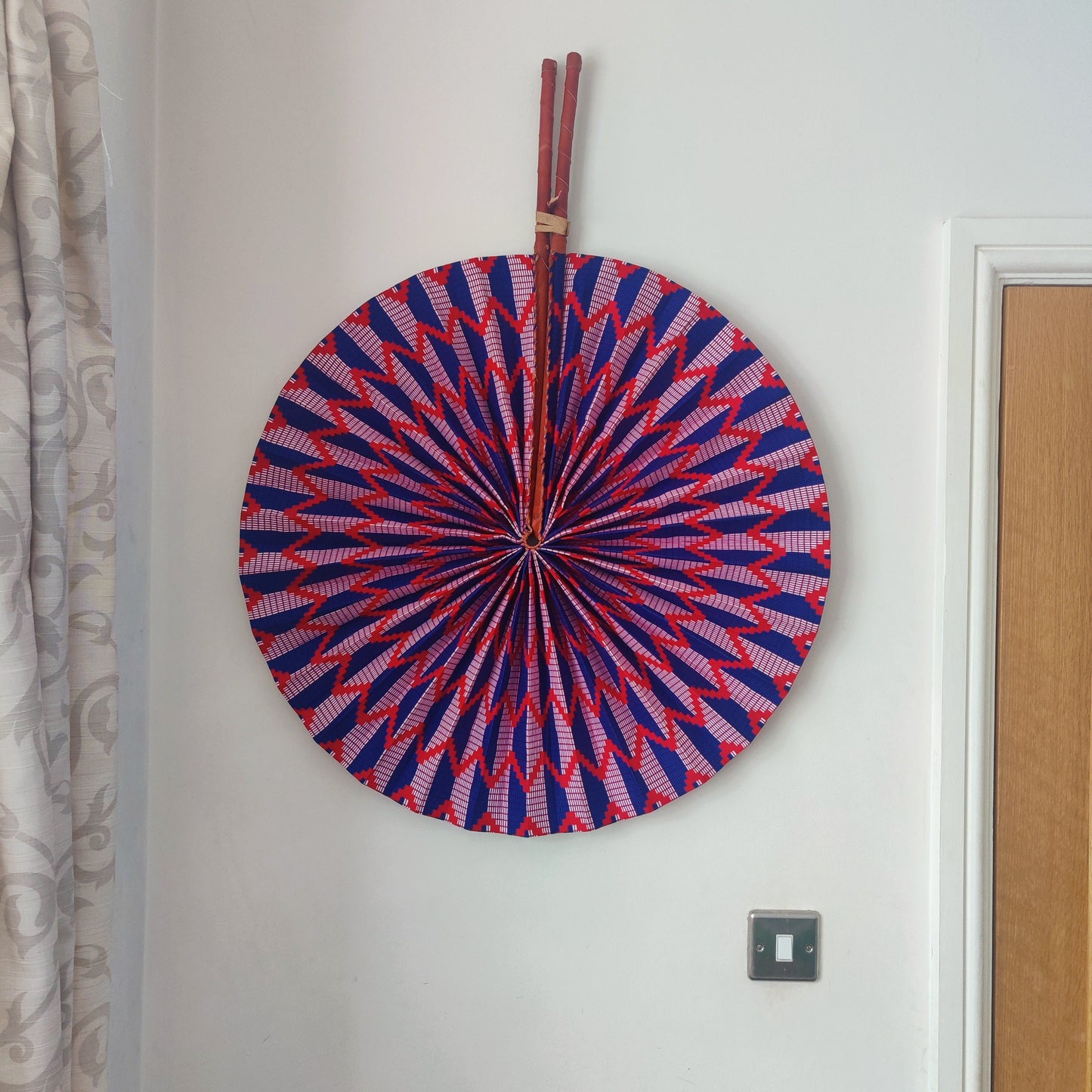 Large Fan For Wall, Large Decorative Fan,  Over-sized Wall Fan