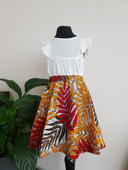 Little Girls African Print Skirt /Toddler Skirt/ Ankara Girls Skirt/ Kingston