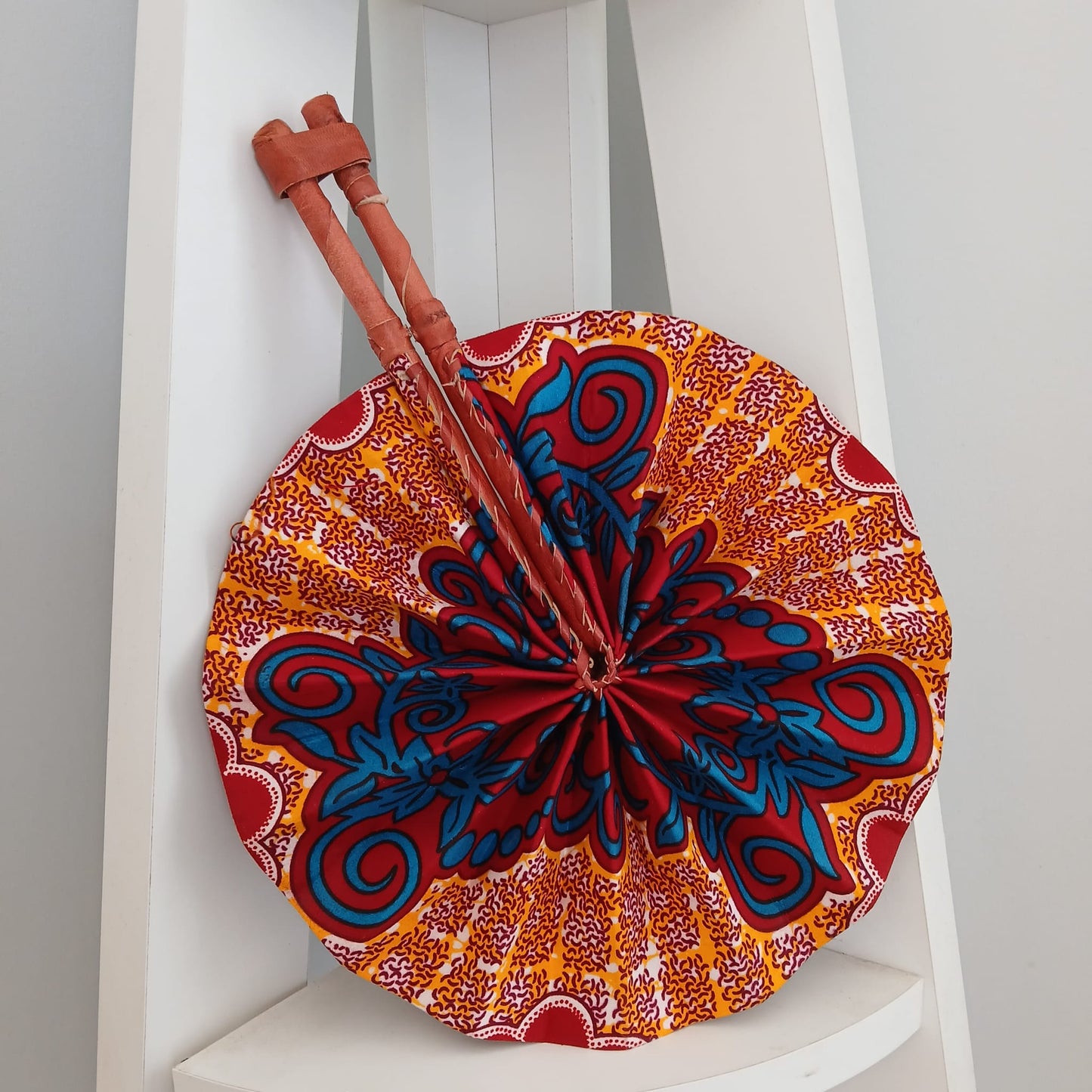 African Print Folding Hand Fan/ Small