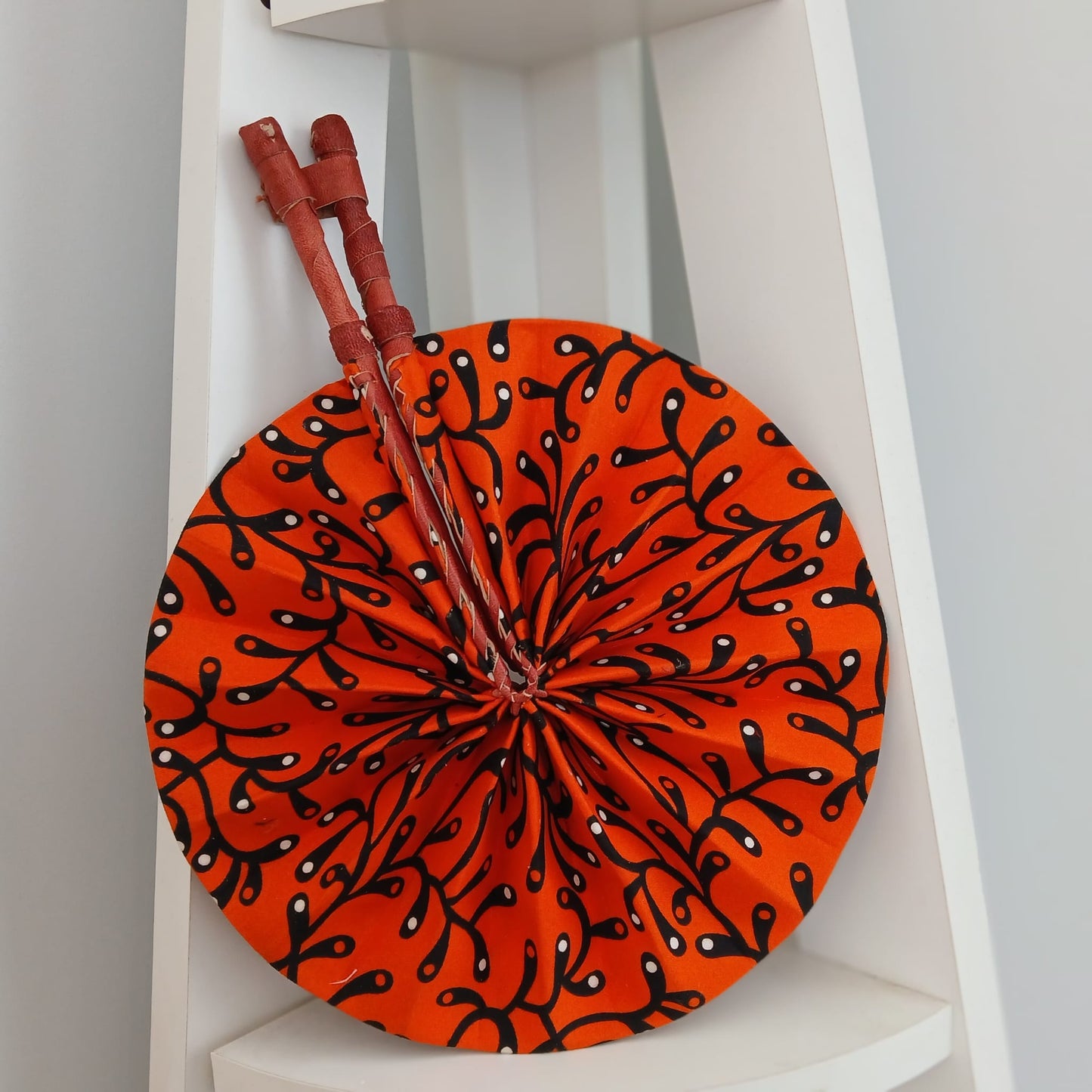 African Print Folding Hand Fan/ Small