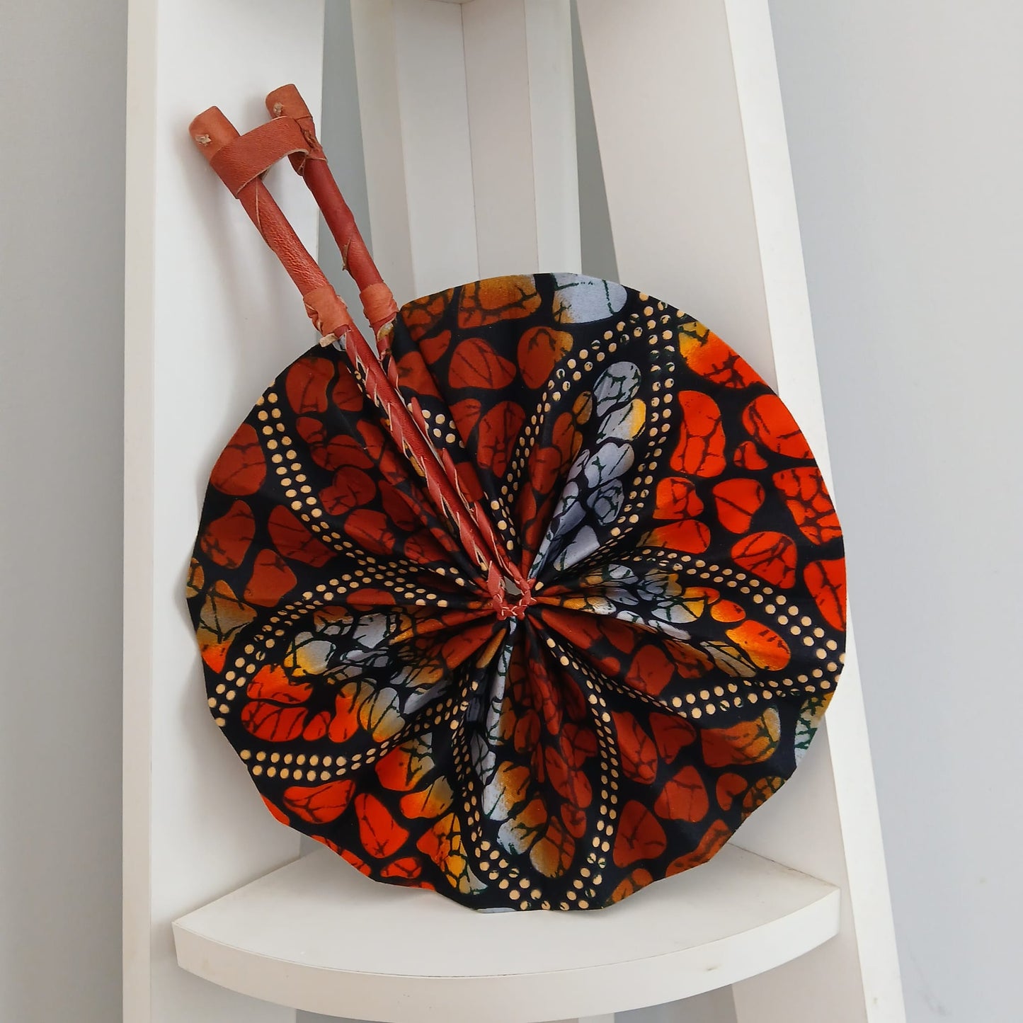 African Print Folding Hand Fan/ Small