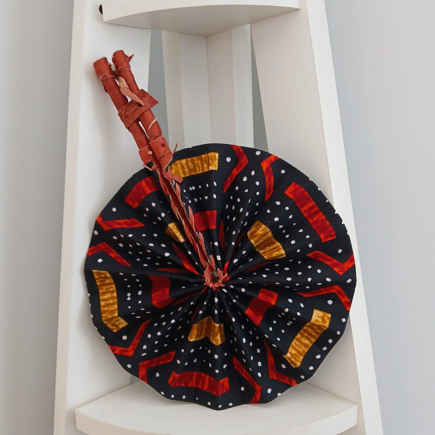 African Print Folding Hand Fan/ Small